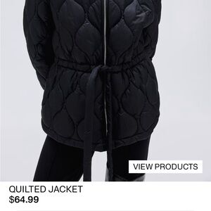 Hm Women's Quilted Jacket in burgundy